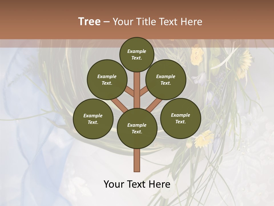 Orchid Yellow Closeup PowerPoint Template