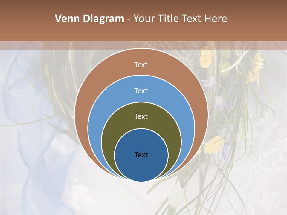 Orchid Yellow Closeup PowerPoint Template