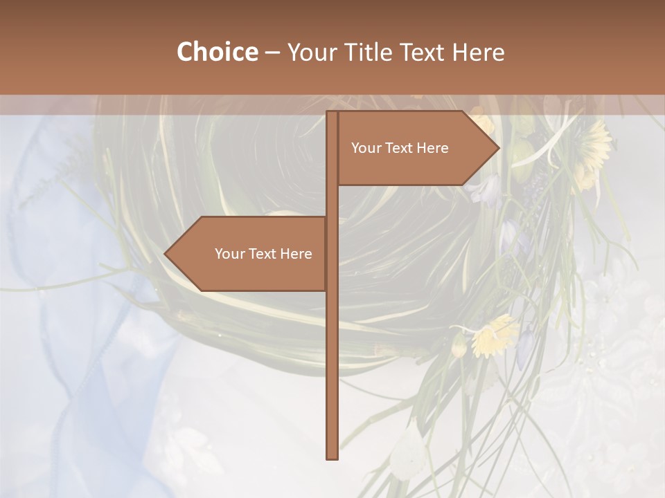 Orchid Yellow Closeup PowerPoint Template