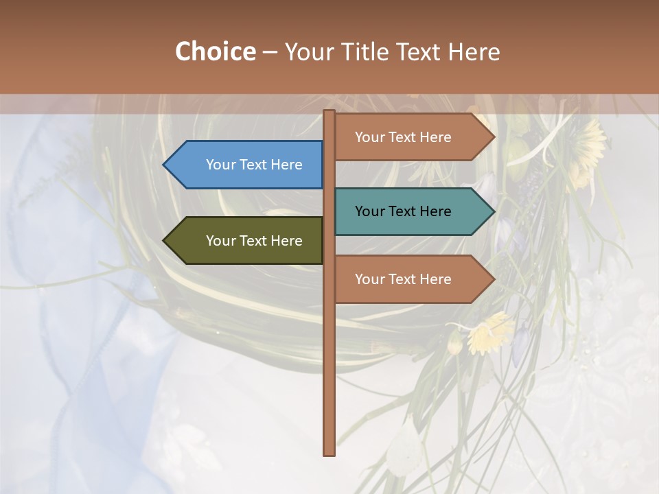 Orchid Yellow Closeup PowerPoint Template