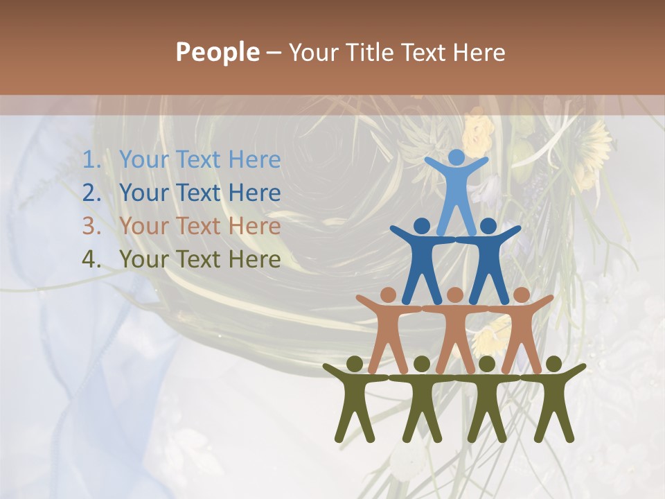 Orchid Yellow Closeup PowerPoint Template