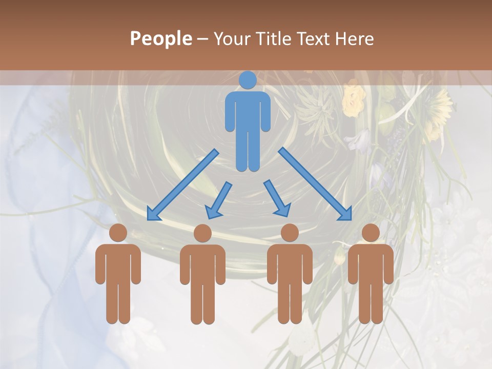 Orchid Yellow Closeup PowerPoint Template