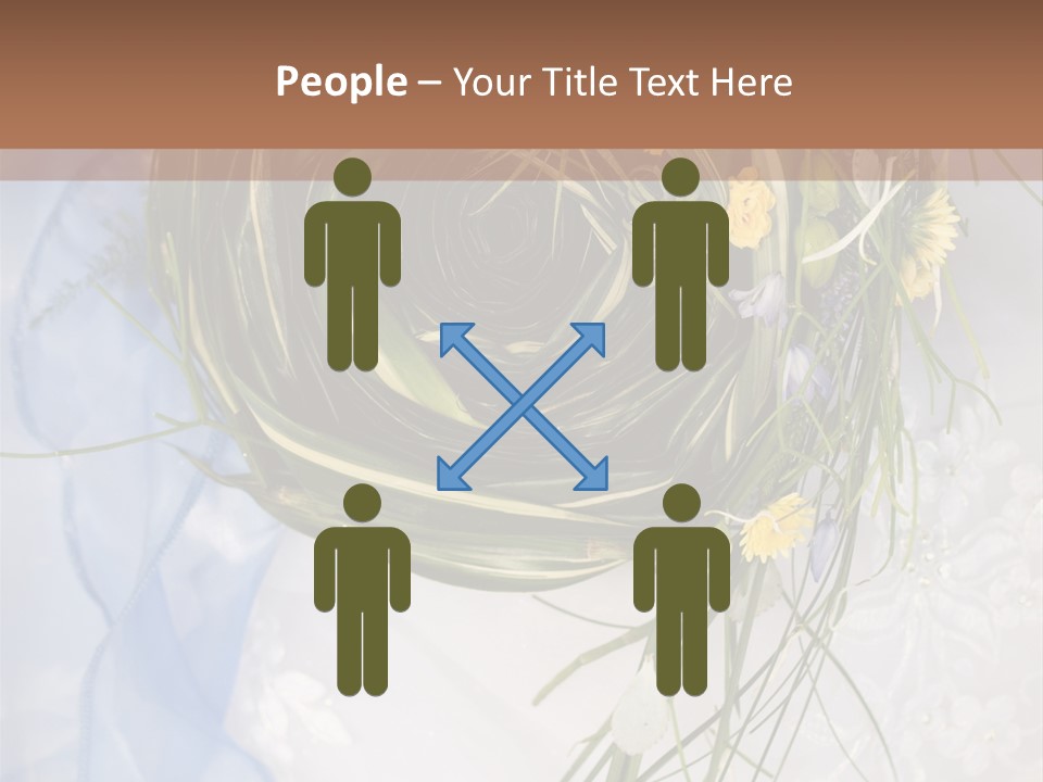 Orchid Yellow Closeup PowerPoint Template