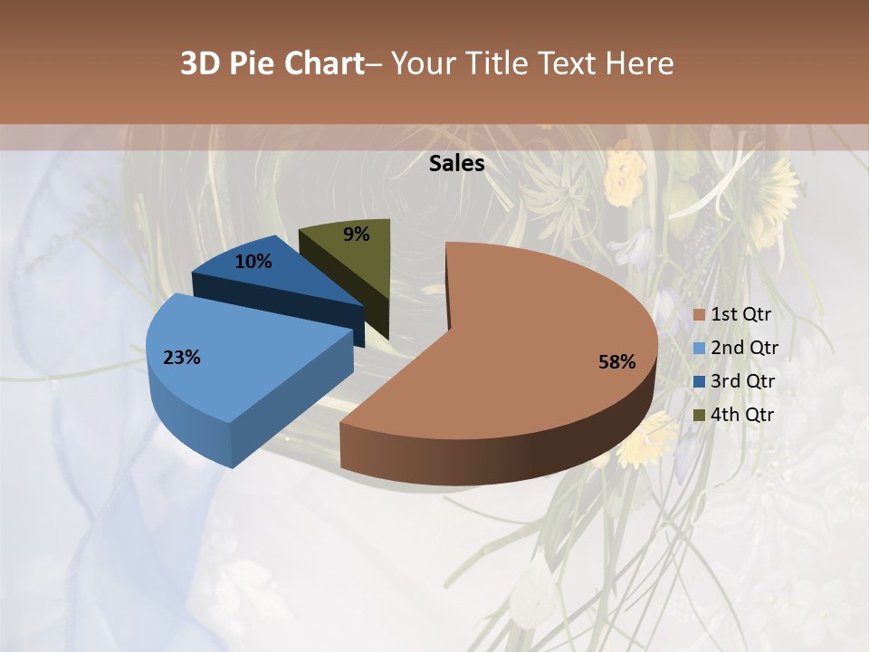 Orchid Yellow Closeup PowerPoint Template