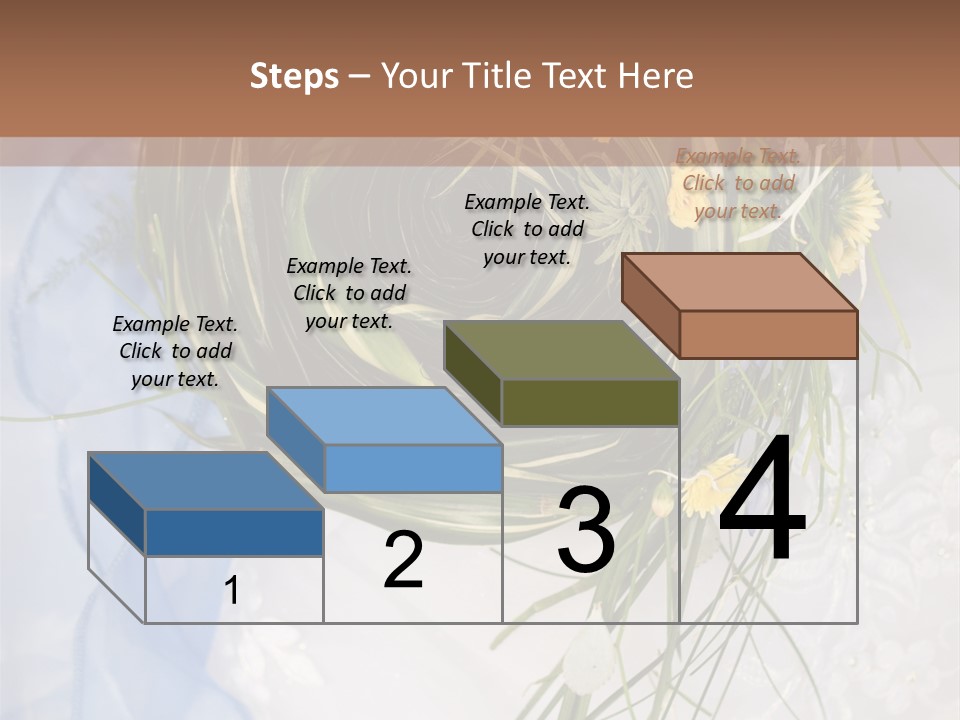 Orchid Yellow Closeup PowerPoint Template