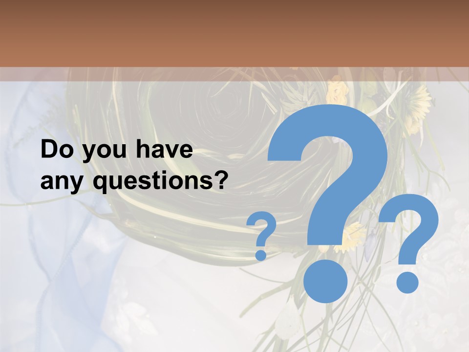 Orchid Yellow Closeup PowerPoint Template