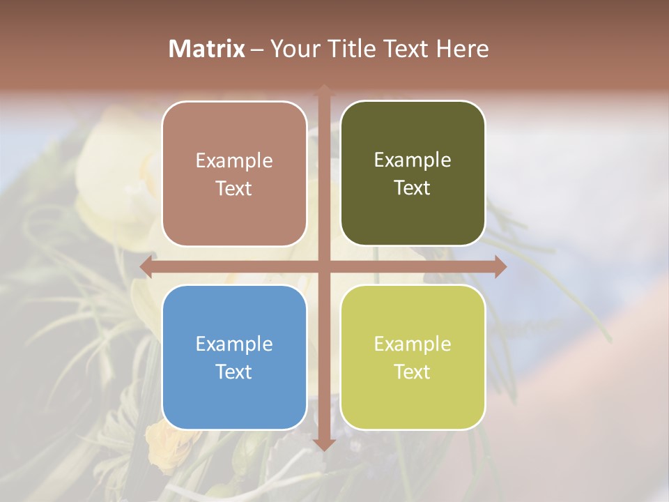 Closeup Decoration Bunch PowerPoint Template