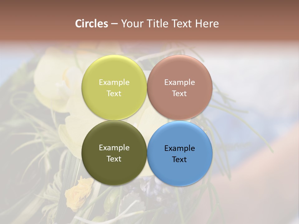 Closeup Decoration Bunch PowerPoint Template