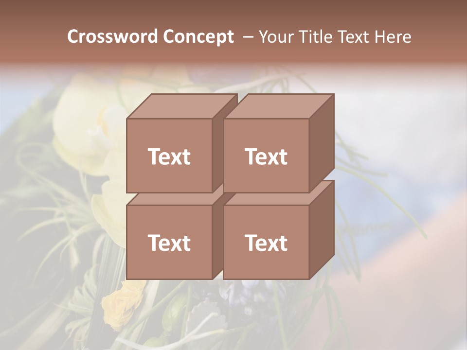 Closeup Decoration Bunch PowerPoint Template