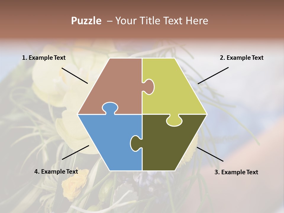 Closeup Decoration Bunch PowerPoint Template