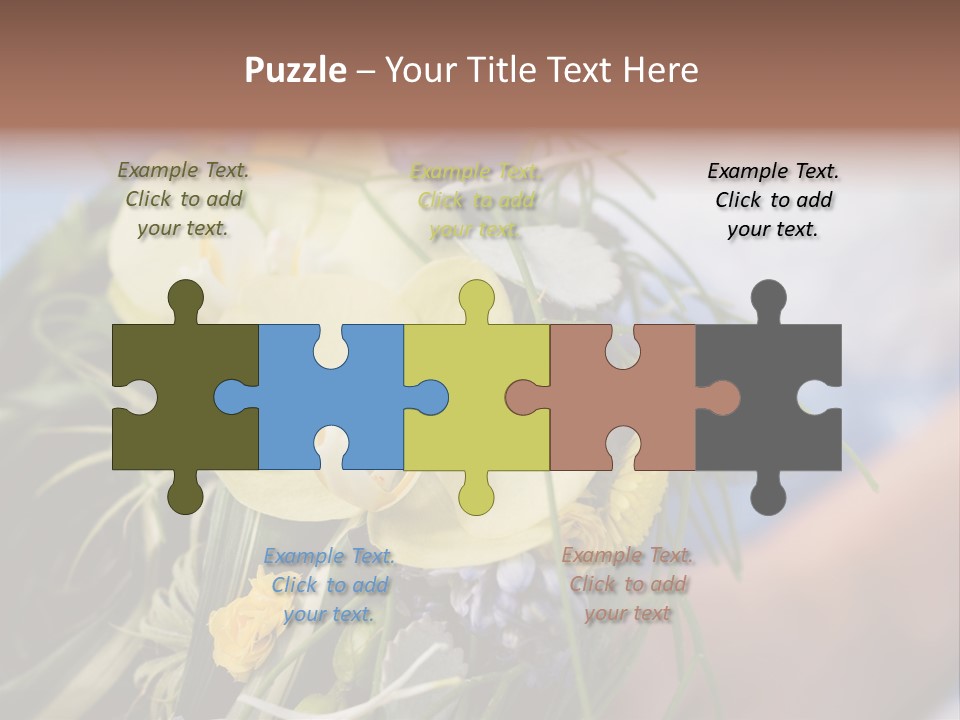 Closeup Decoration Bunch PowerPoint Template