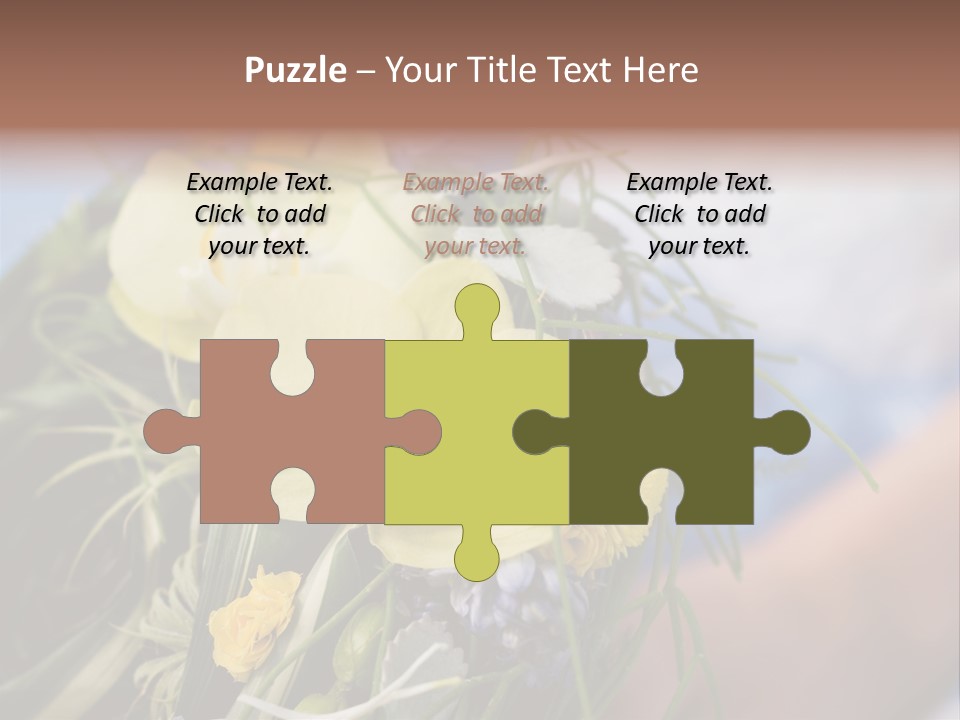 Closeup Decoration Bunch PowerPoint Template