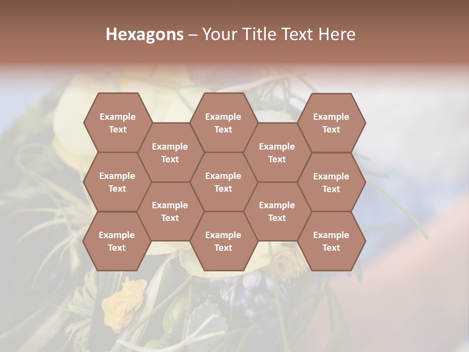 Closeup Decoration Bunch PowerPoint Template