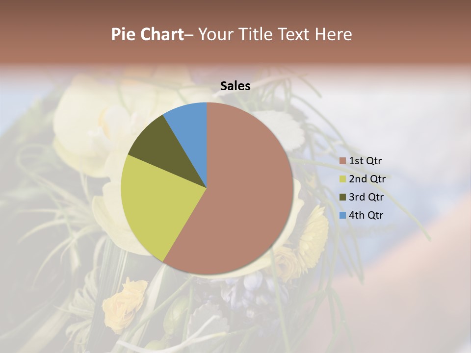 Closeup Decoration Bunch PowerPoint Template