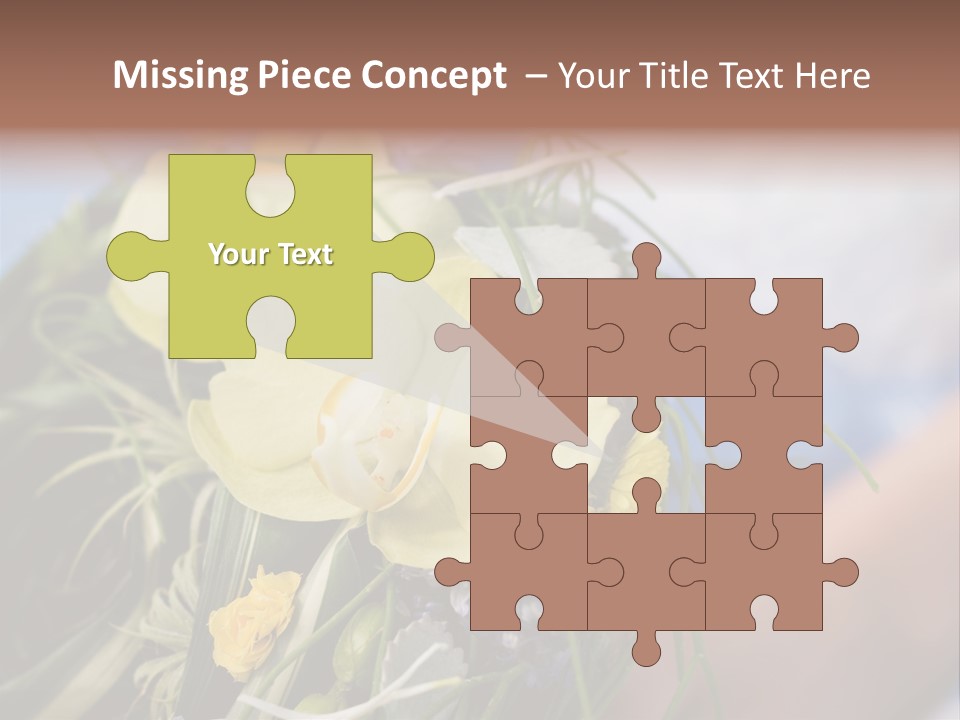 Closeup Decoration Bunch PowerPoint Template