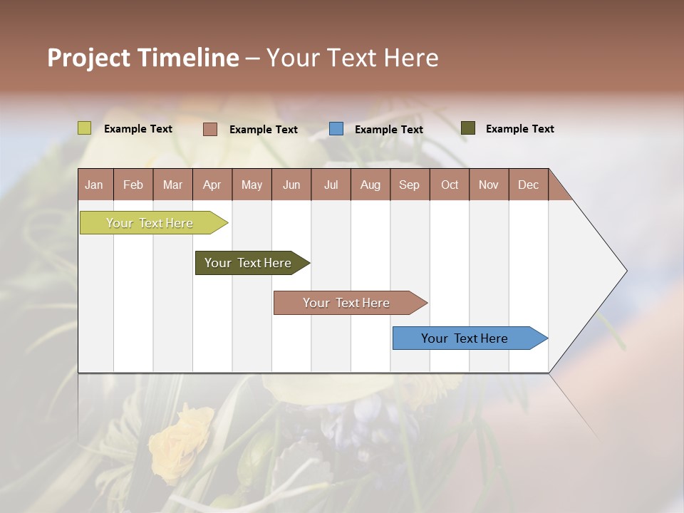 Closeup Decoration Bunch PowerPoint Template