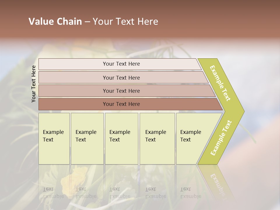 Closeup Decoration Bunch PowerPoint Template