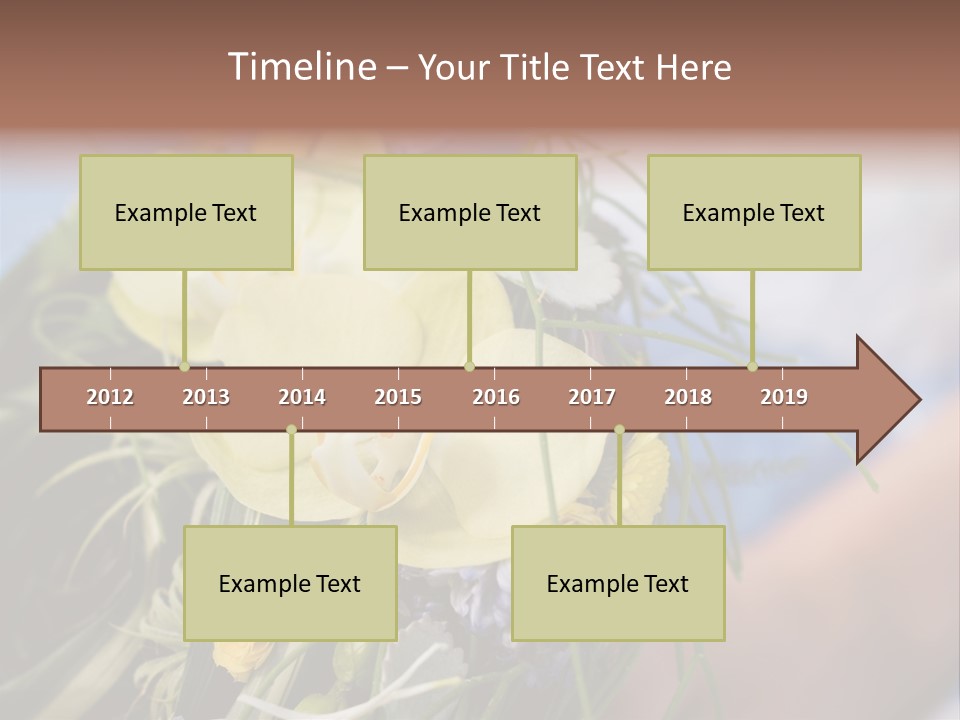 Closeup Decoration Bunch PowerPoint Template