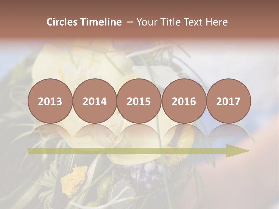 Closeup Decoration Bunch PowerPoint Template
