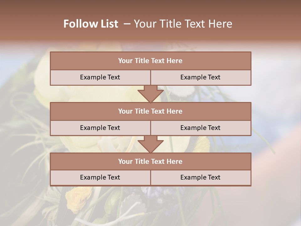 Closeup Decoration Bunch PowerPoint Template