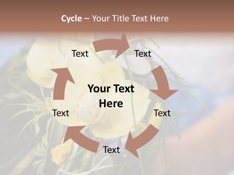 Closeup Decoration Bunch PowerPoint Template