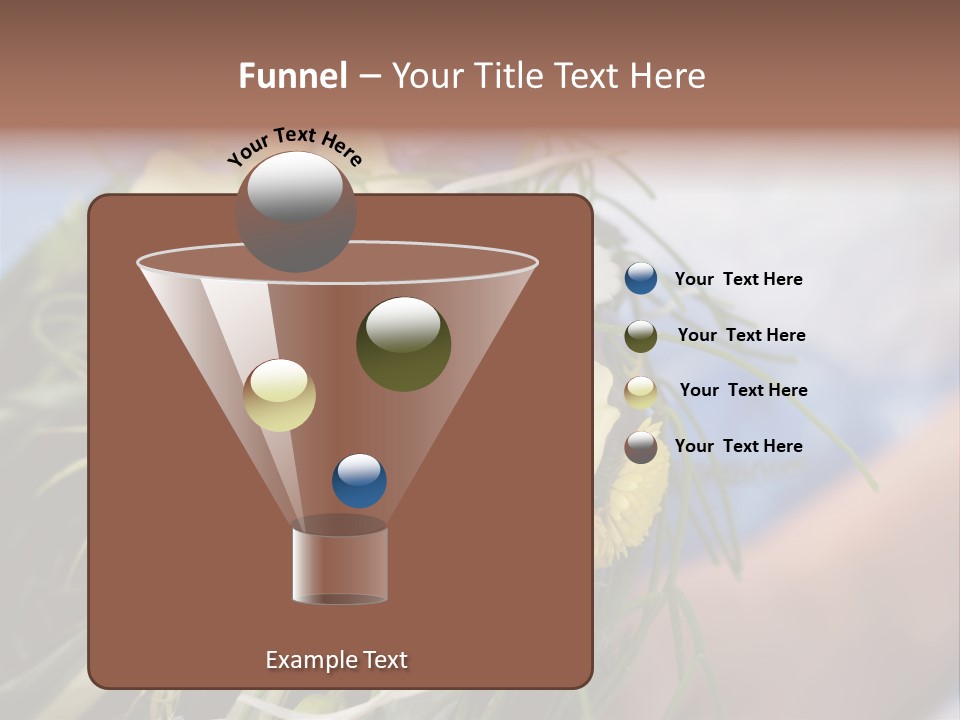Closeup Decoration Bunch PowerPoint Template