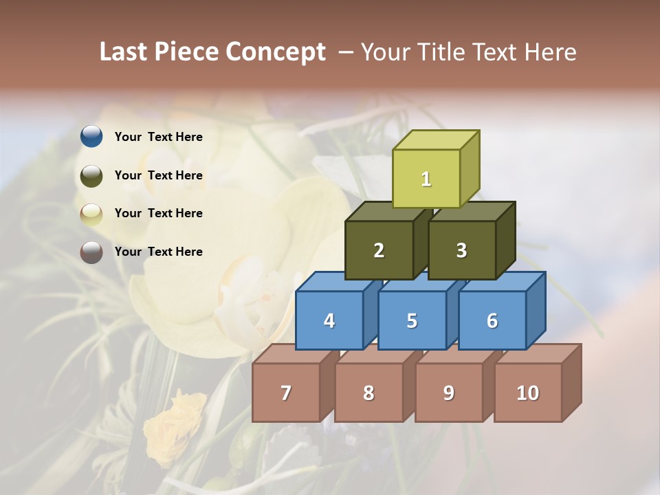 Closeup Decoration Bunch PowerPoint Template