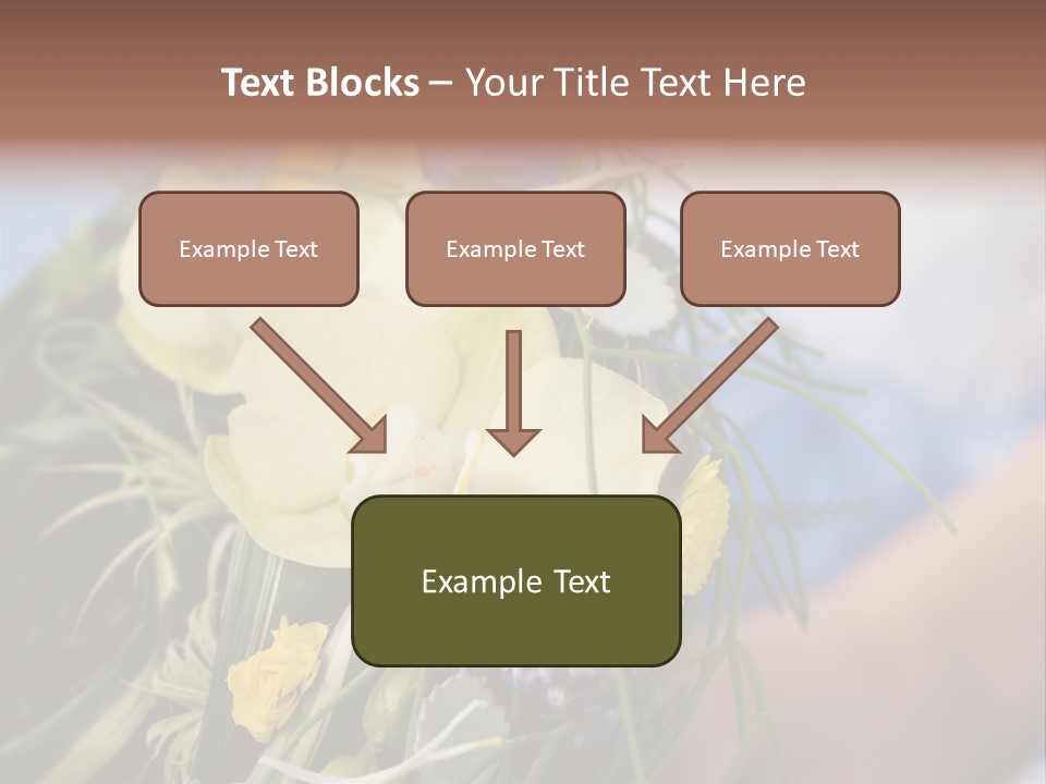 Closeup Decoration Bunch PowerPoint Template