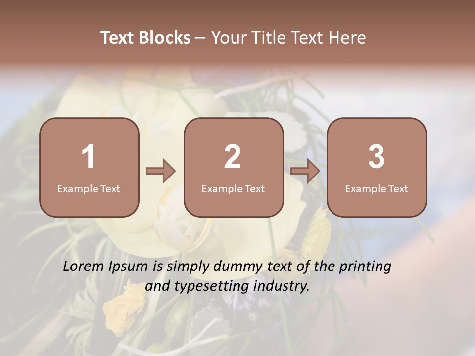 Closeup Decoration Bunch PowerPoint Template
