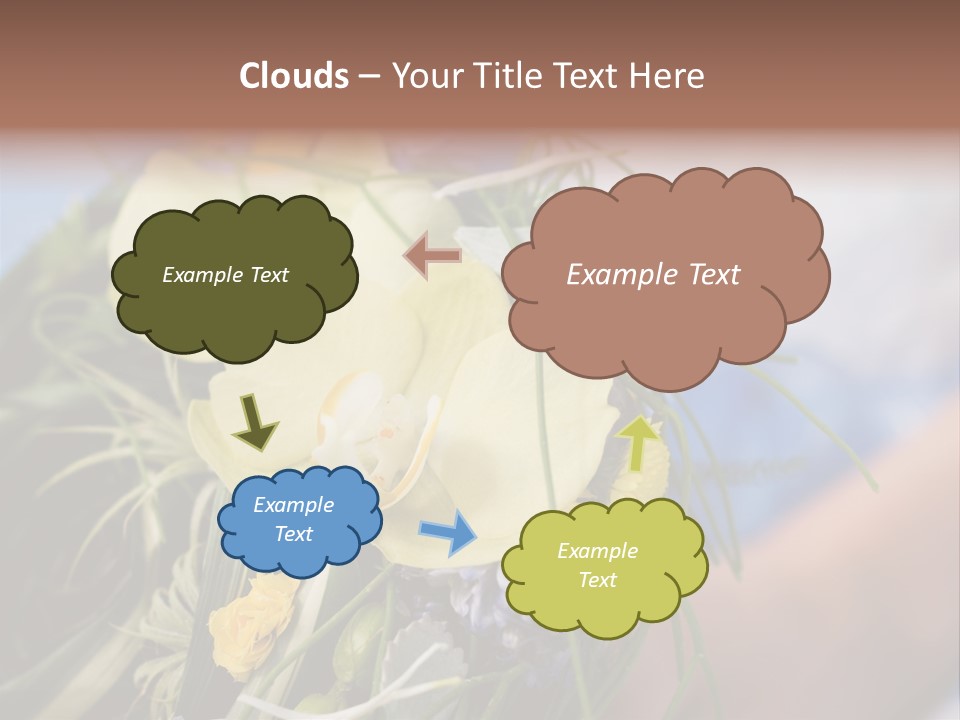 Closeup Decoration Bunch PowerPoint Template