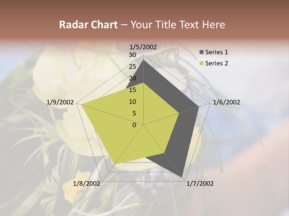 Closeup Decoration Bunch PowerPoint Template