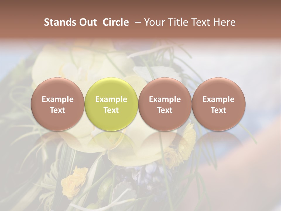 Closeup Decoration Bunch PowerPoint Template