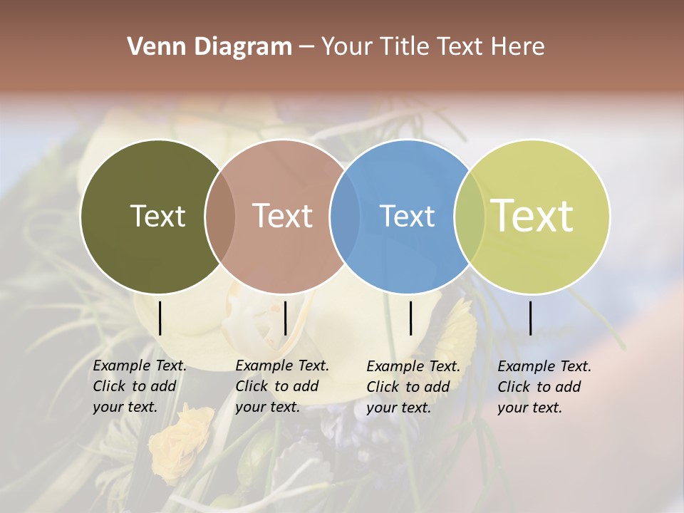 Closeup Decoration Bunch PowerPoint Template