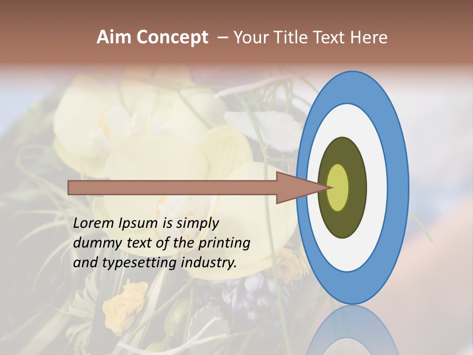 Closeup Decoration Bunch PowerPoint Template