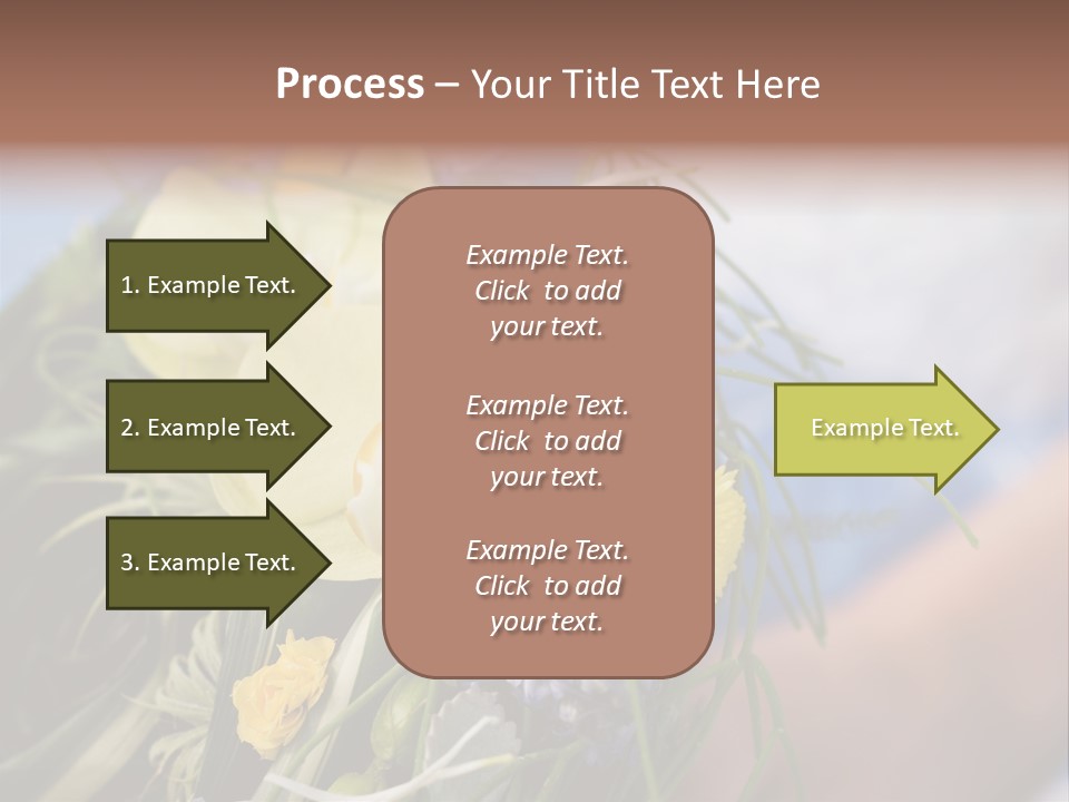 Closeup Decoration Bunch PowerPoint Template