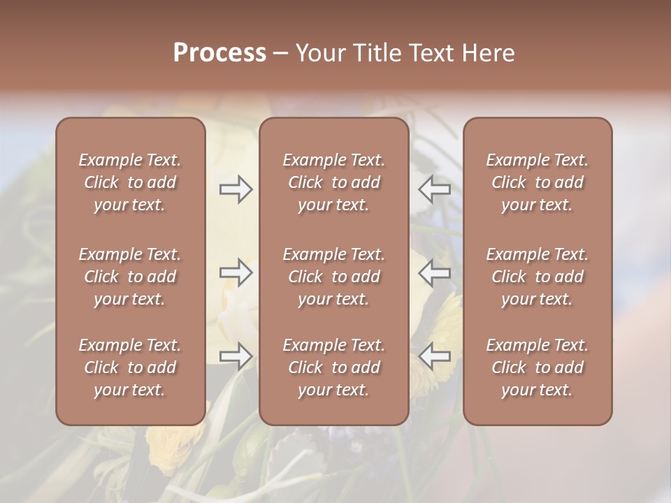 Closeup Decoration Bunch PowerPoint Template