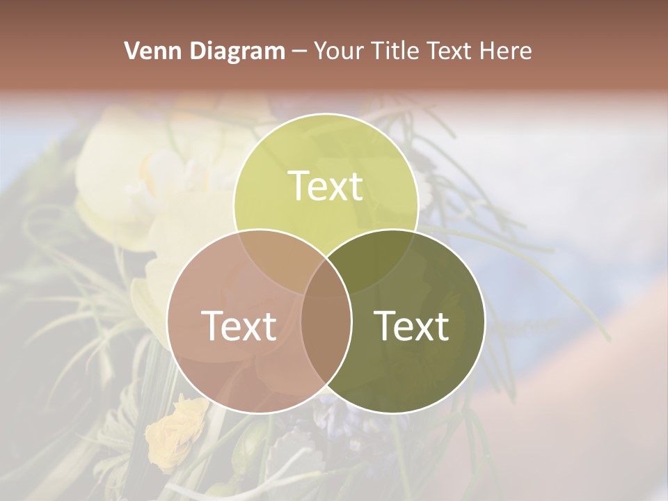 Closeup Decoration Bunch PowerPoint Template