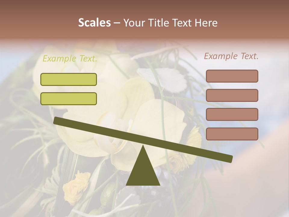 Closeup Decoration Bunch PowerPoint Template