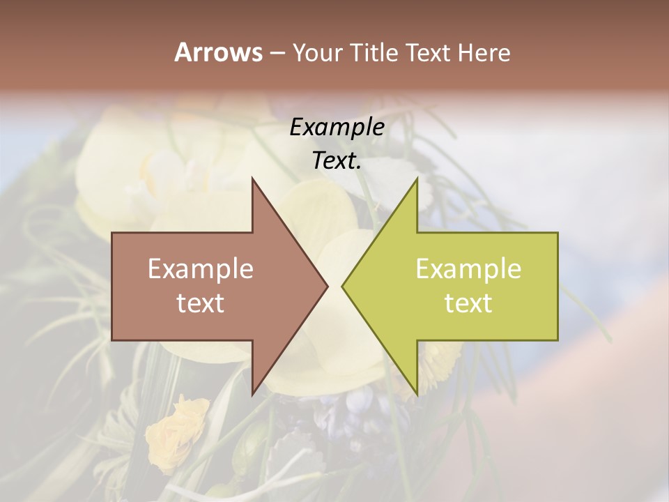 Closeup Decoration Bunch PowerPoint Template