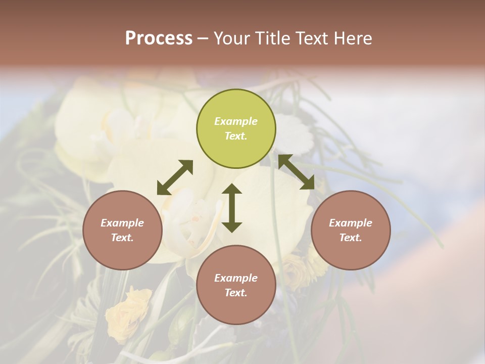 Closeup Decoration Bunch PowerPoint Template