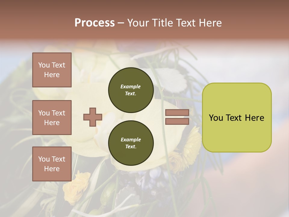 Closeup Decoration Bunch PowerPoint Template