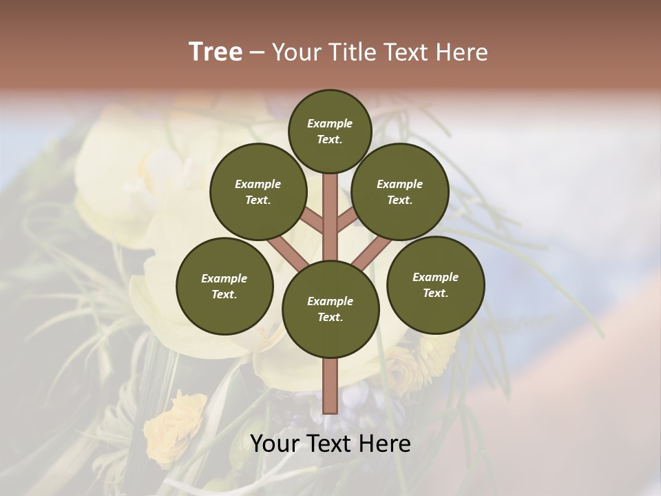 Closeup Decoration Bunch PowerPoint Template