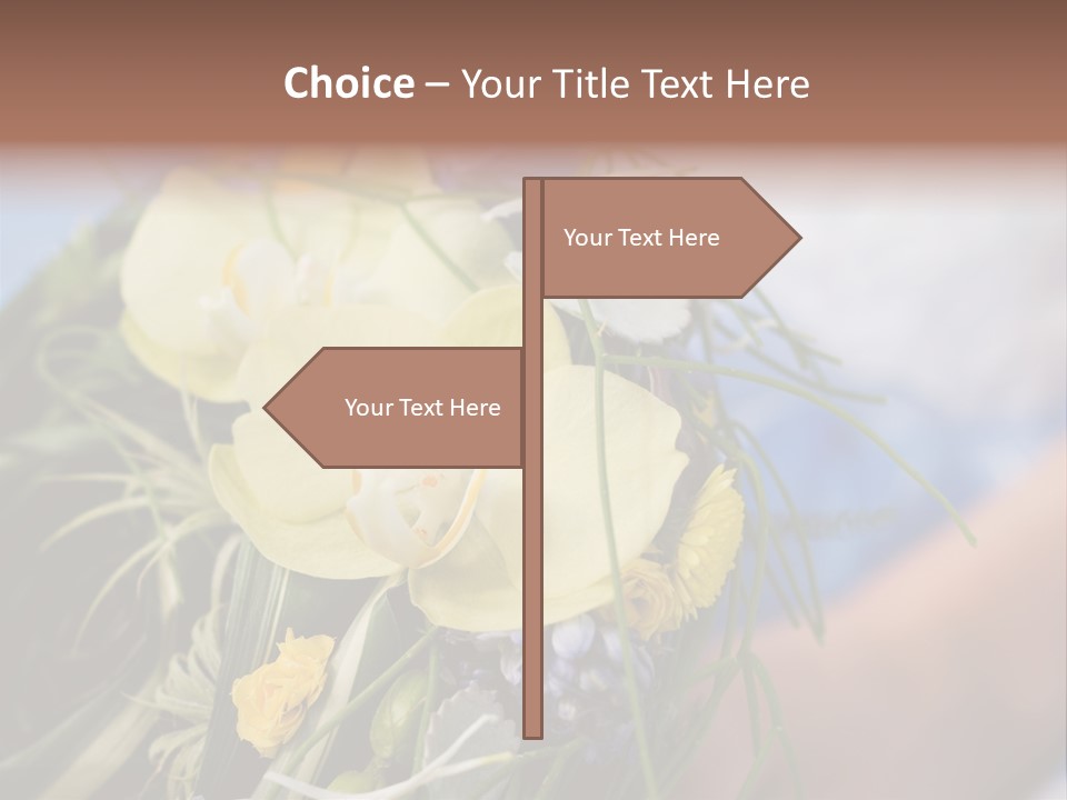 Closeup Decoration Bunch PowerPoint Template