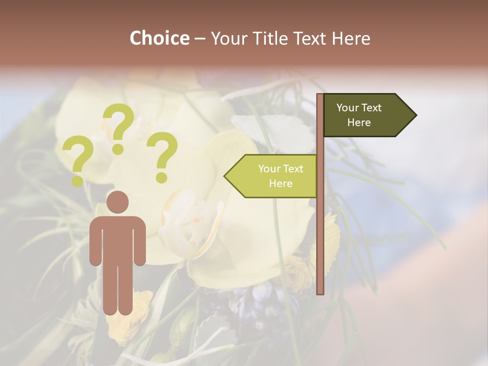 Closeup Decoration Bunch PowerPoint Template