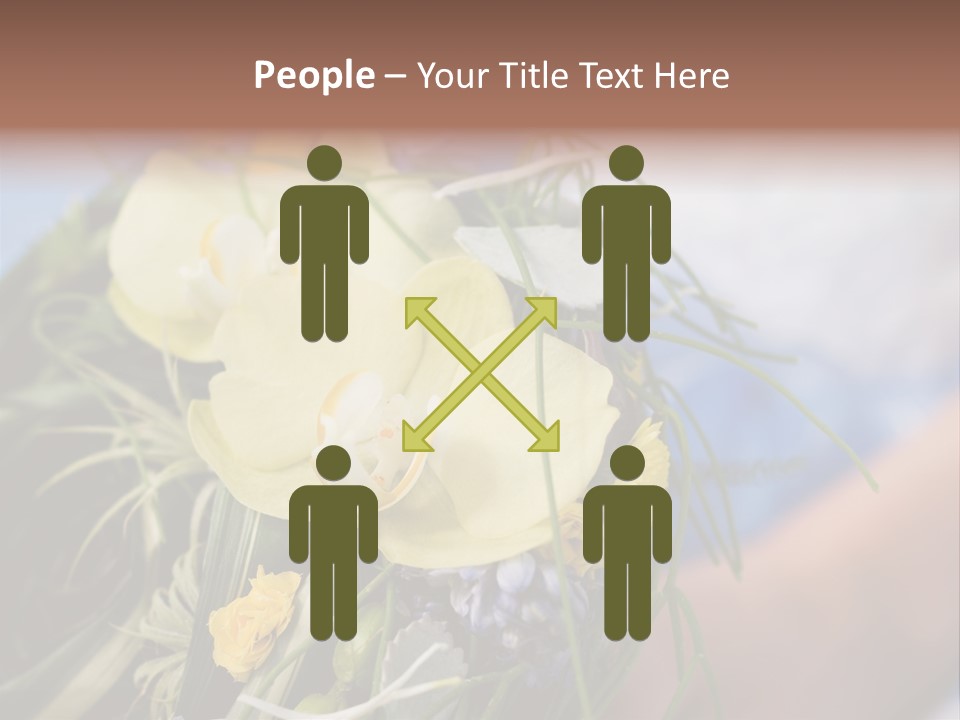 Closeup Decoration Bunch PowerPoint Template