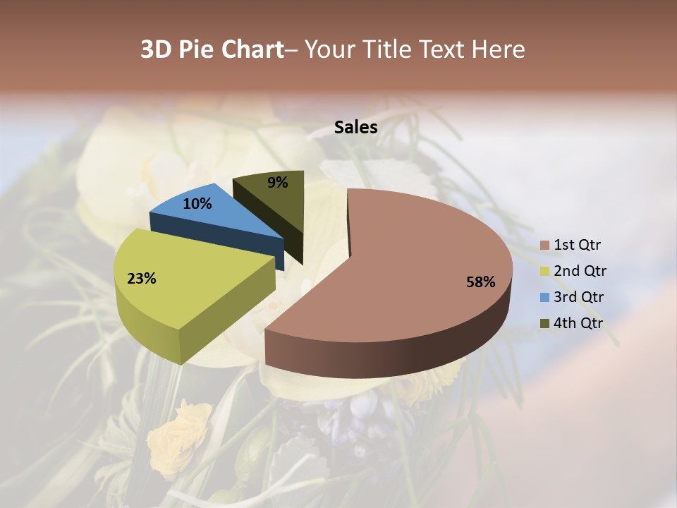 Closeup Decoration Bunch PowerPoint Template