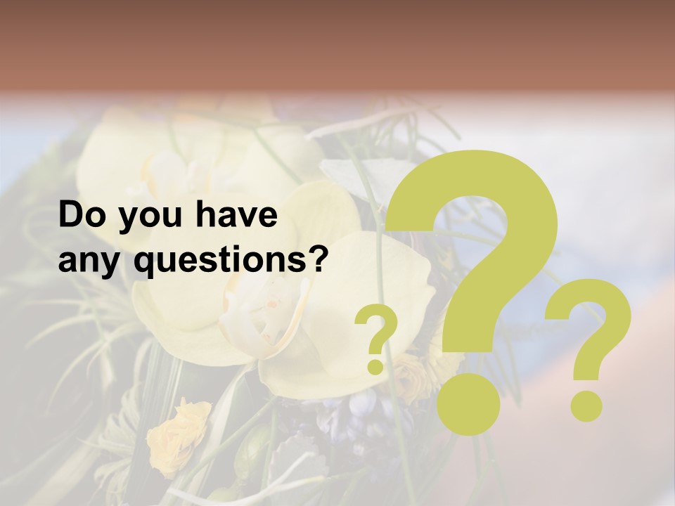 Closeup Decoration Bunch PowerPoint Template