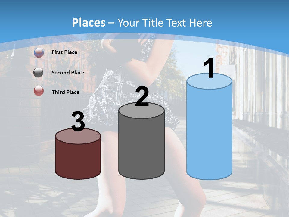 Human Posing Black PowerPoint Template