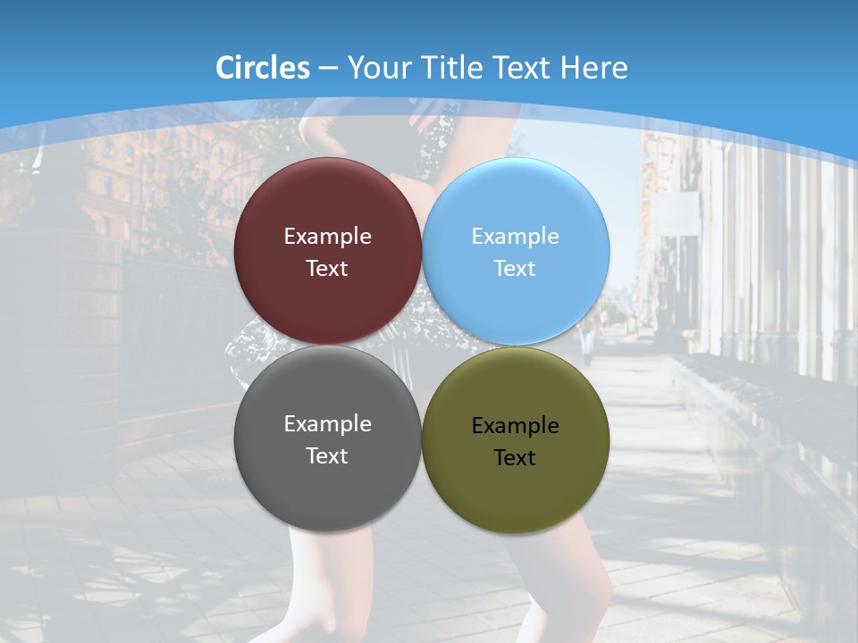 Human Posing Black PowerPoint Template