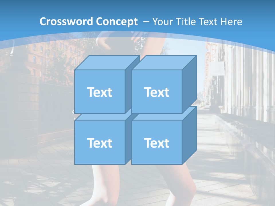 Human Posing Black PowerPoint Template